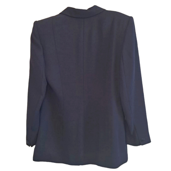 NEW Rena Rowan Navy Blue Blazer Suit Jacket Size 10 - Picture 2 of 7